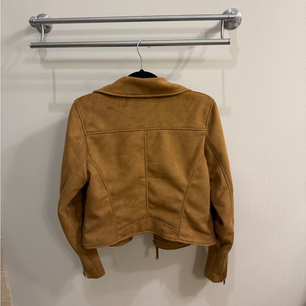 Abercrombie & Fitch Camel Leather Jacket - Picture 4 of 5